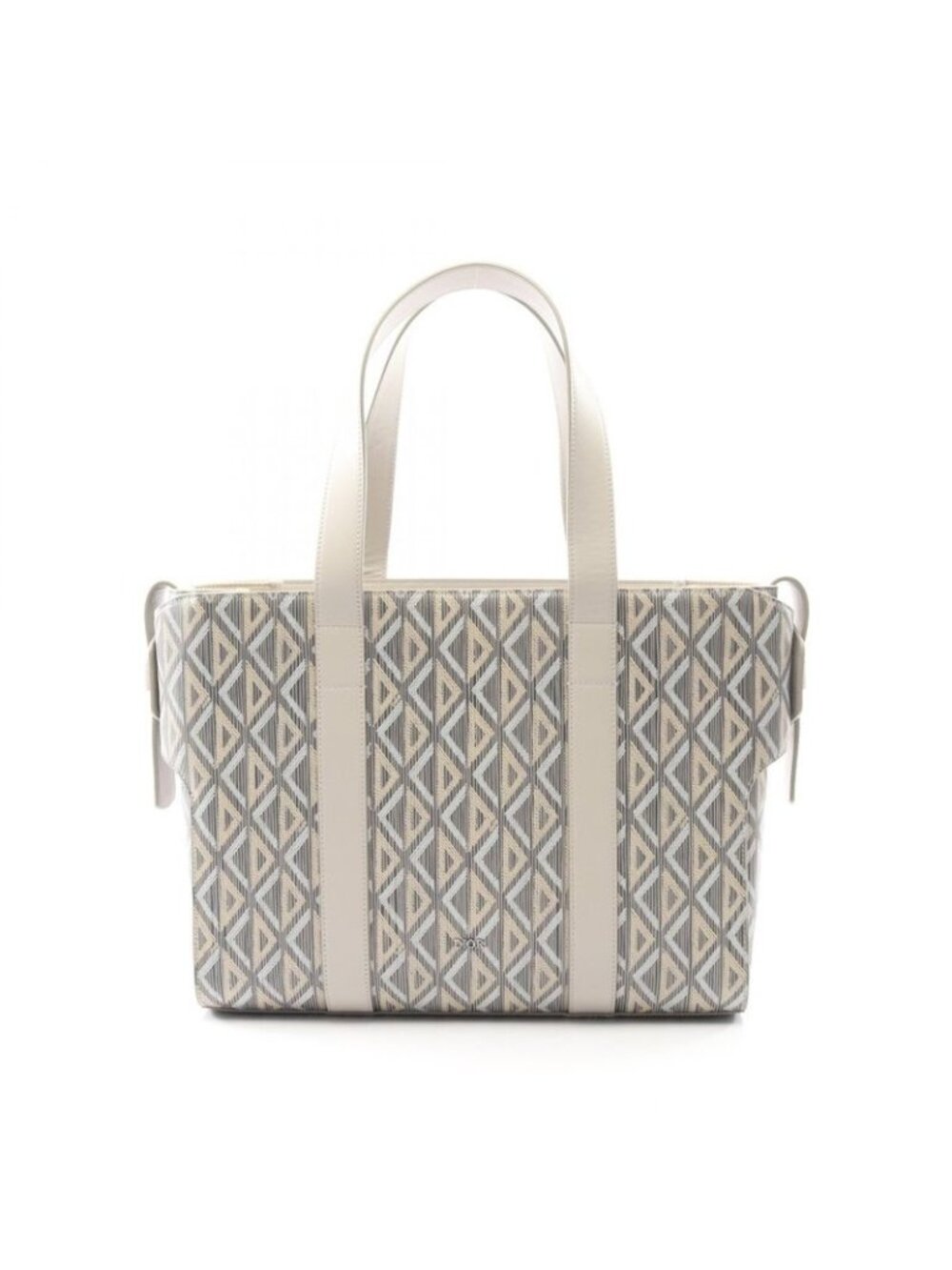 Dior Tote CD Diamond Color Gray Canvas Leather - Picture 1 of 8
